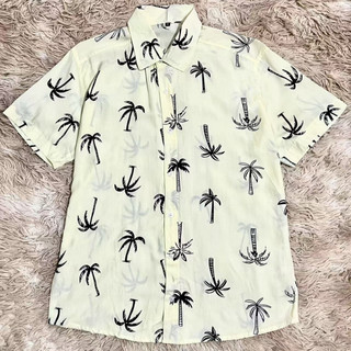 Camisa Com Botão Viscose Manga Curta Florida Estampada Casual Havaiana FB-42