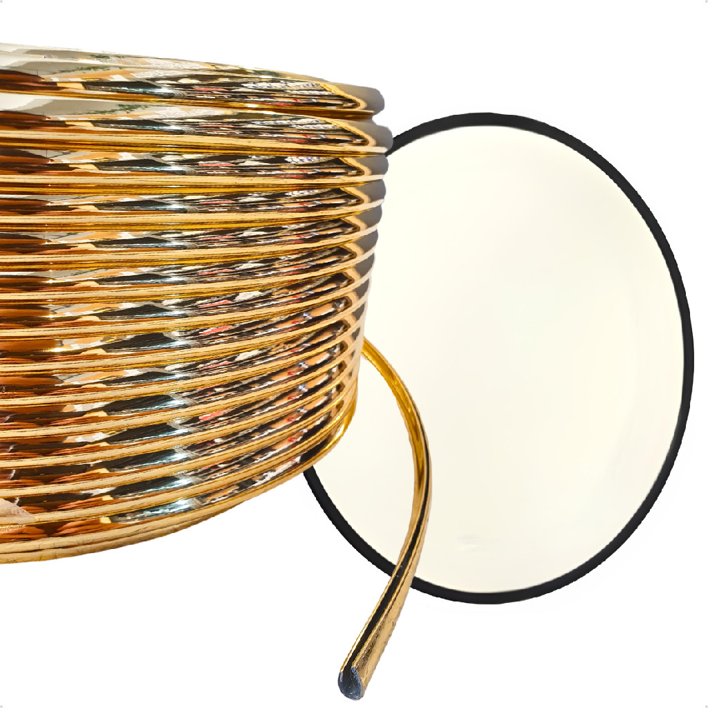 Moldura Espelho Flexivel Dourada 5m Com Cola para Encaixar em Qualquer Formato  Moderna e Elegante em Oferta na Shopee