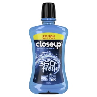 Antisséptico Bucal Close Up Ice Com Álcool 500ml