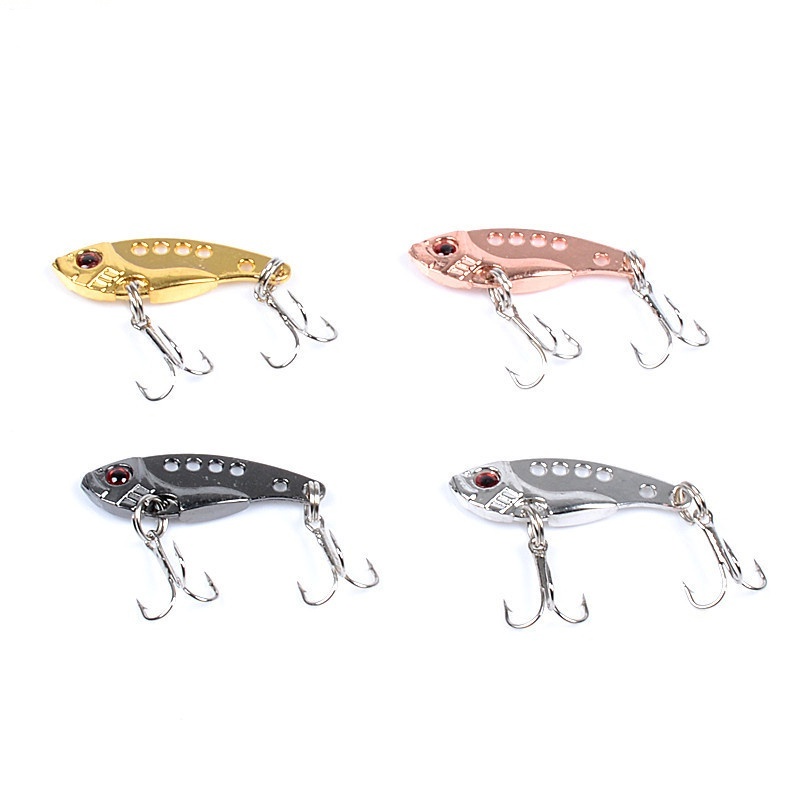 Isca De Pesca Vibratória Colher De Metal Vibratório VIB Biônica De Natação Piso Dura Spinner Anzóis Tríplice De Tru em Oferta na Shopee