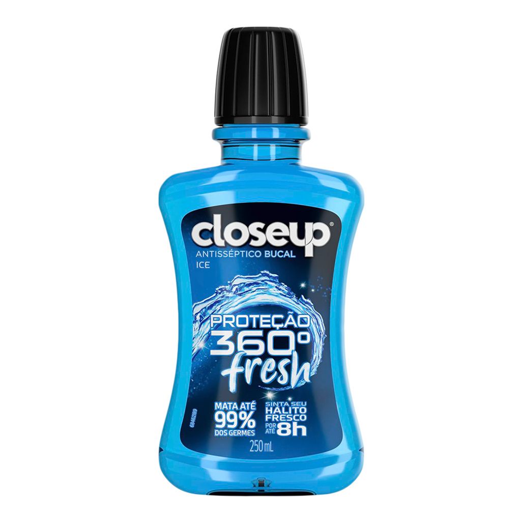 Enxaguante Bucal Closeup Ice Proteção 360° Fresh 250ml