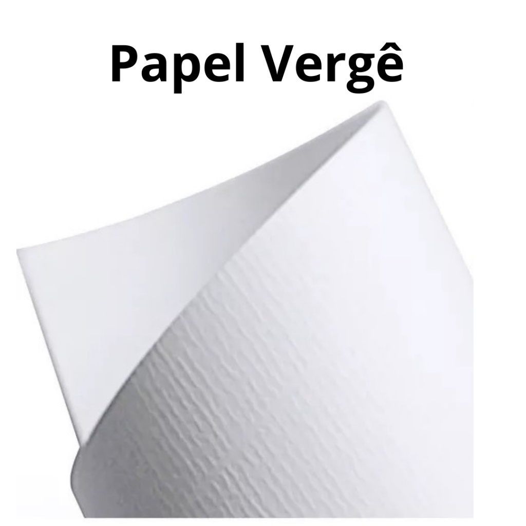 Papel Vergê 180g Texturizado 50 Folhas A4 Branco Premium Masterprint