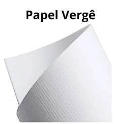 Papel Vergê 180g Texturizado 50 Folhas A4 Branco Premium Masterprint