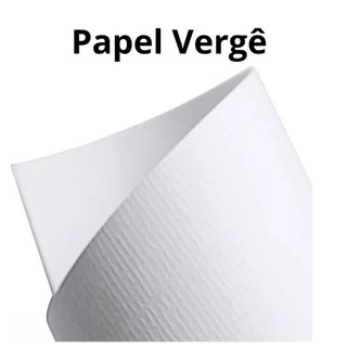 Papel Vergê 180g Texturizado 50 Folhas A4 Branco Premium Masterprint