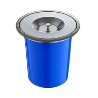 Lixeira de Embutir para Bancada 5 Litros Aço Inox 304 Pingoo