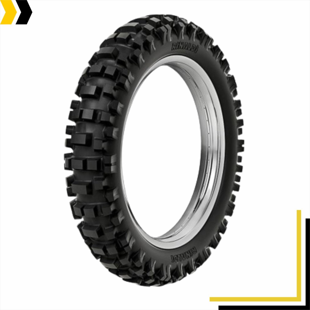 Pneu Traseiro Mini Moto Trilha Motocross Rinaldi 70/100-10 RMX35 Trilha Off Road