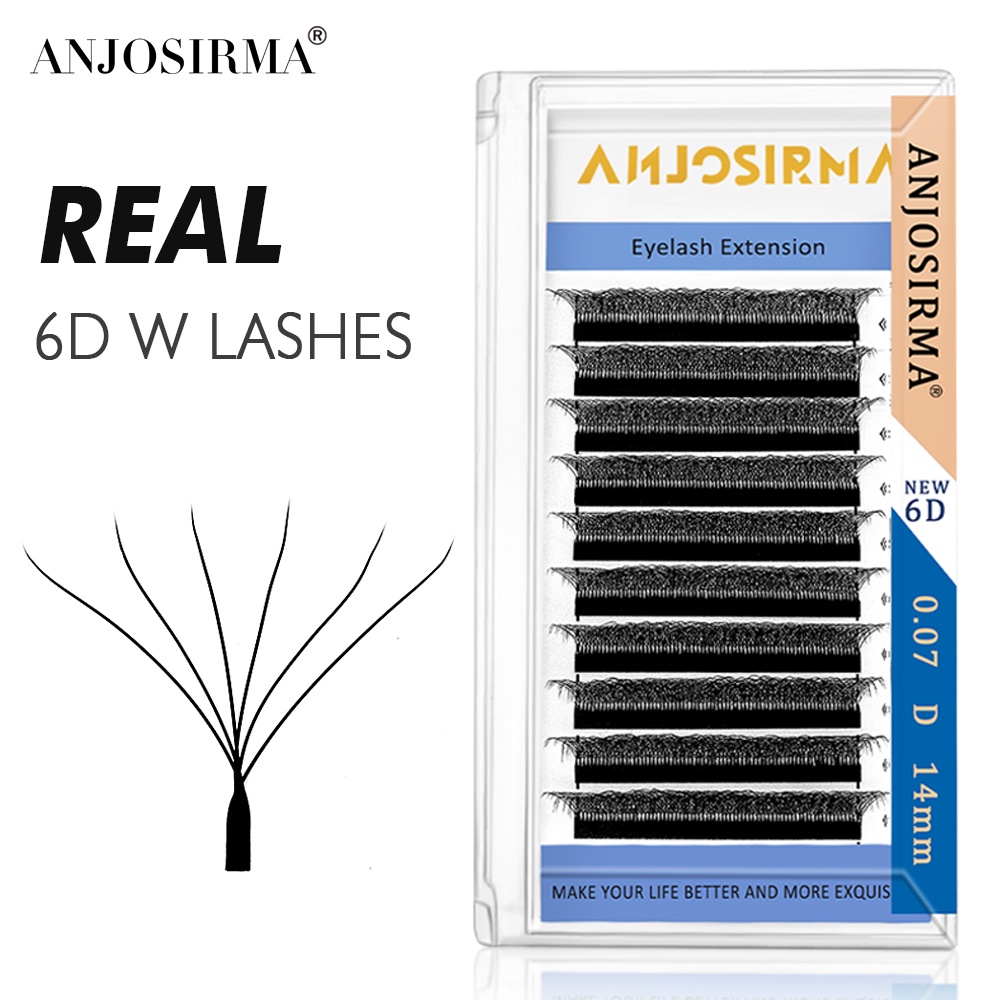 ANJOSIRMA Novo Tipo 6d-w Natural Soft Professional Lash Extension Eyelash