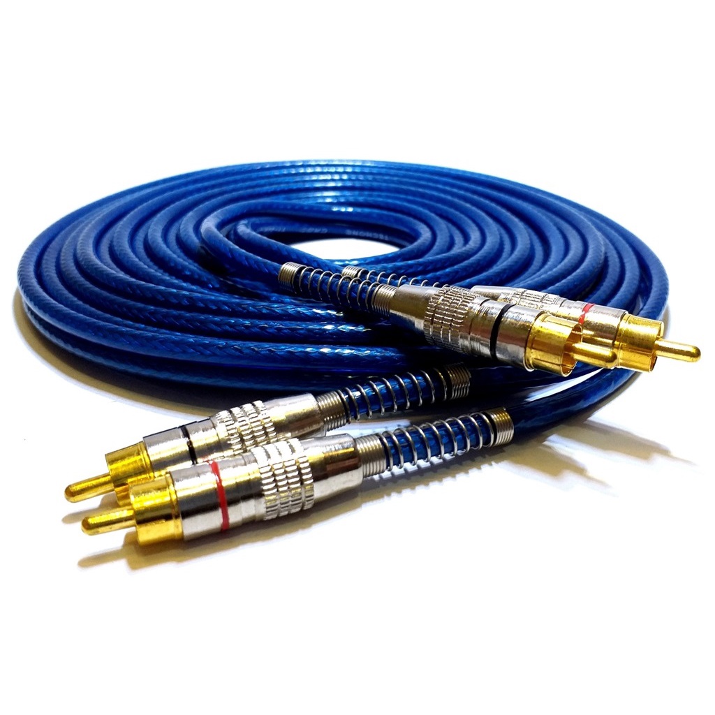 Cabo Rca 5 Metros Dupla Blindagem Cobre 5m Blindado 5mm