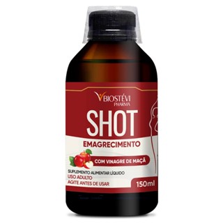 SHOT DE EMAGRECIMENTO COM VINAGRE DE MAÇA, GENGIBRE, LARANJA MORO E ASSOCIAÇÕES - 150ML