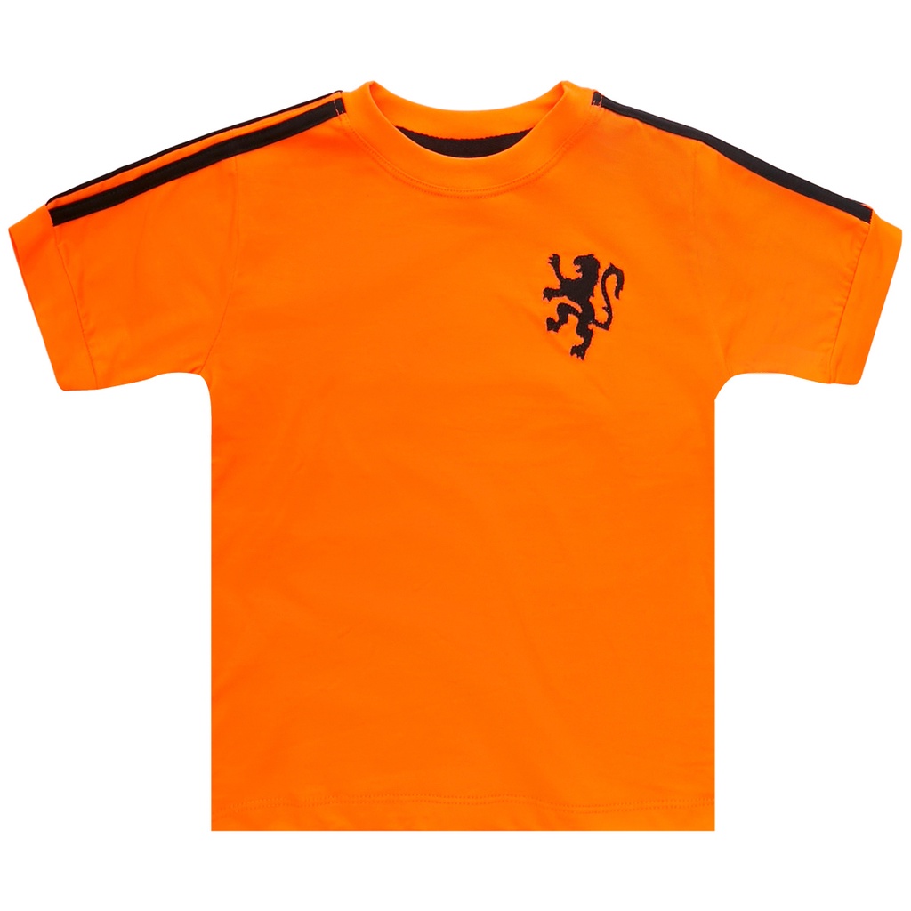Camisa Holanda Retrô Infantil Juvenil Unissex Oficial
