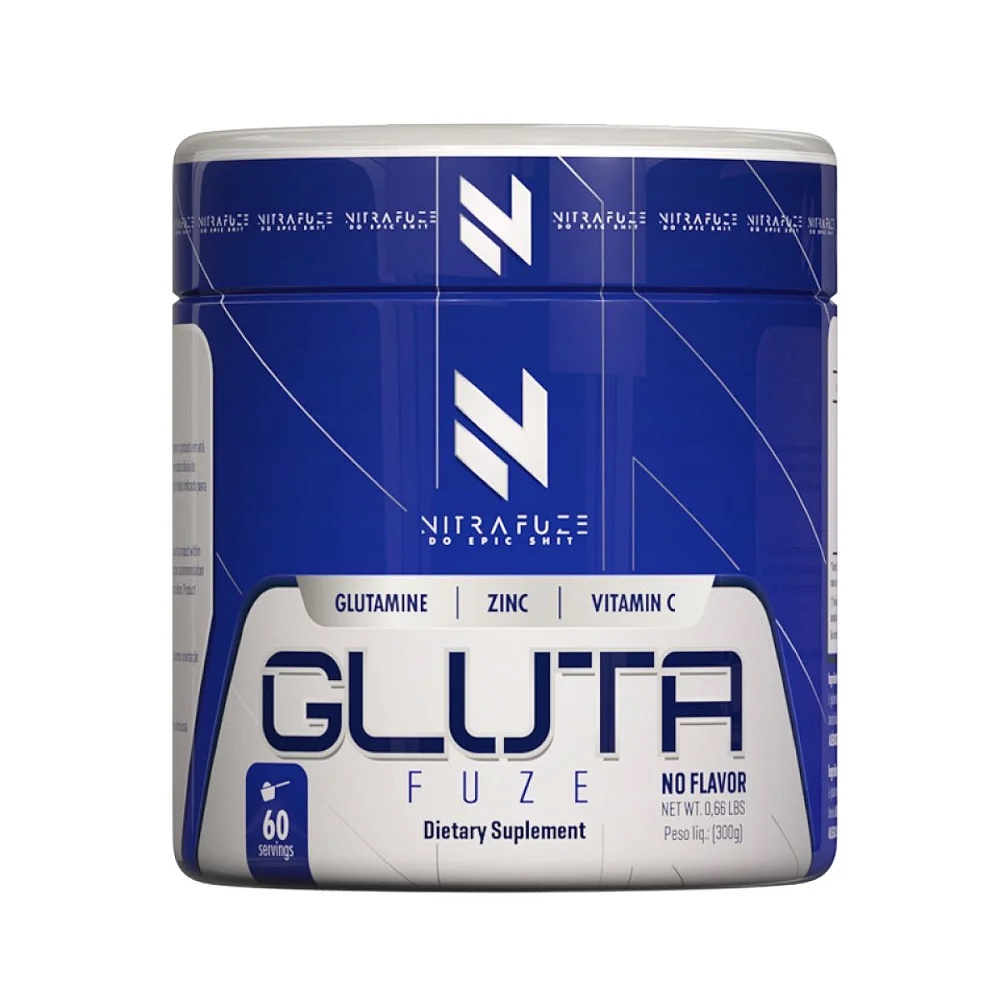 Gluta Fuze Pote de 300g (Glutamina + Vitamina C + Zinco) Nitra Fuze - Under Labz