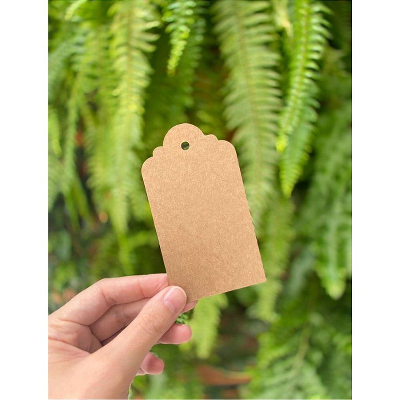 Tag Decorativa Kraft - 5 unidades - Rizzo