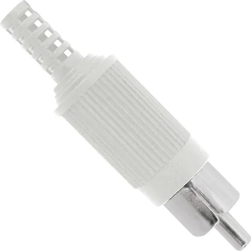 PLUG RCA MACHO PLÁSTICO BRANCO AKIO UTILIDADES