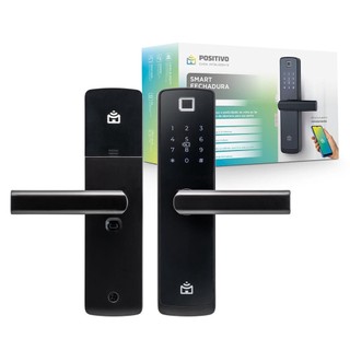 Smart Fechadura Wi-Fi de Embutir Digital Biometrica Eletronica Inteligente C/ App Cartão Tag remoto