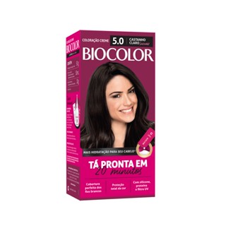 Tinta Coloração Creme permanente Castanho Claro 5.0 Biocolor