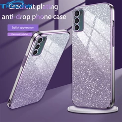 Capa De Telefone Com Brilho Transparente Para Moto Motorola G50 G42 G32 G31 G30 G20 G10 Power G22 E20 Textura De Luxo