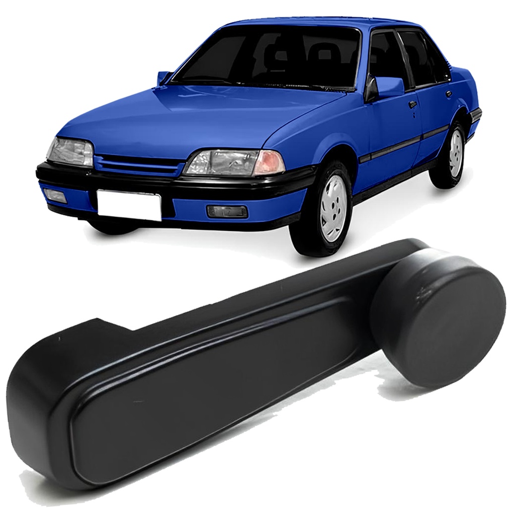 Manivela Reguladora Vidro Preta Metal Chevette Monza 1982 a 1996