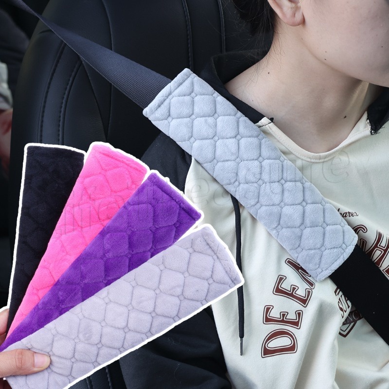 Capa Macia De Cinto De Segurança De Pelúcia Curta/Ombros Removíveis Portáteis Para Carros/Manga Do Carro/Proteção Ombro Acessórios Universais Suprimentos Automotivos / em Oferta na Shopee