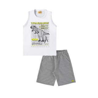 Conjunto Infantil Masculino Dinossauro