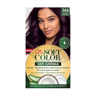 Tintura Soft Color Sem Amônia Bordô Profundo 366 Kit