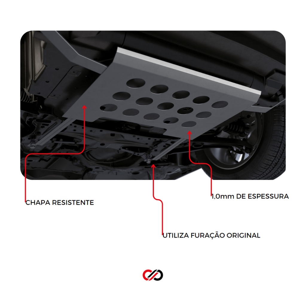 Protetor Carter Kia Picanto Até 2011 Chapa 1,2mm Linha Leve · foto 2