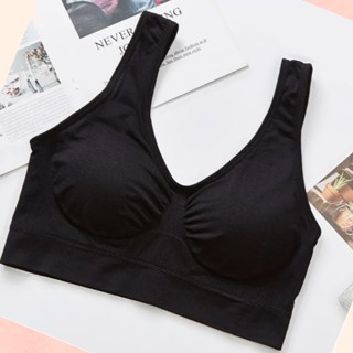 Kit com 2 Sutiãs top regata com bojo (CORES E/OU ESTAMPA SORTIDAS/ALEATÓRIA)