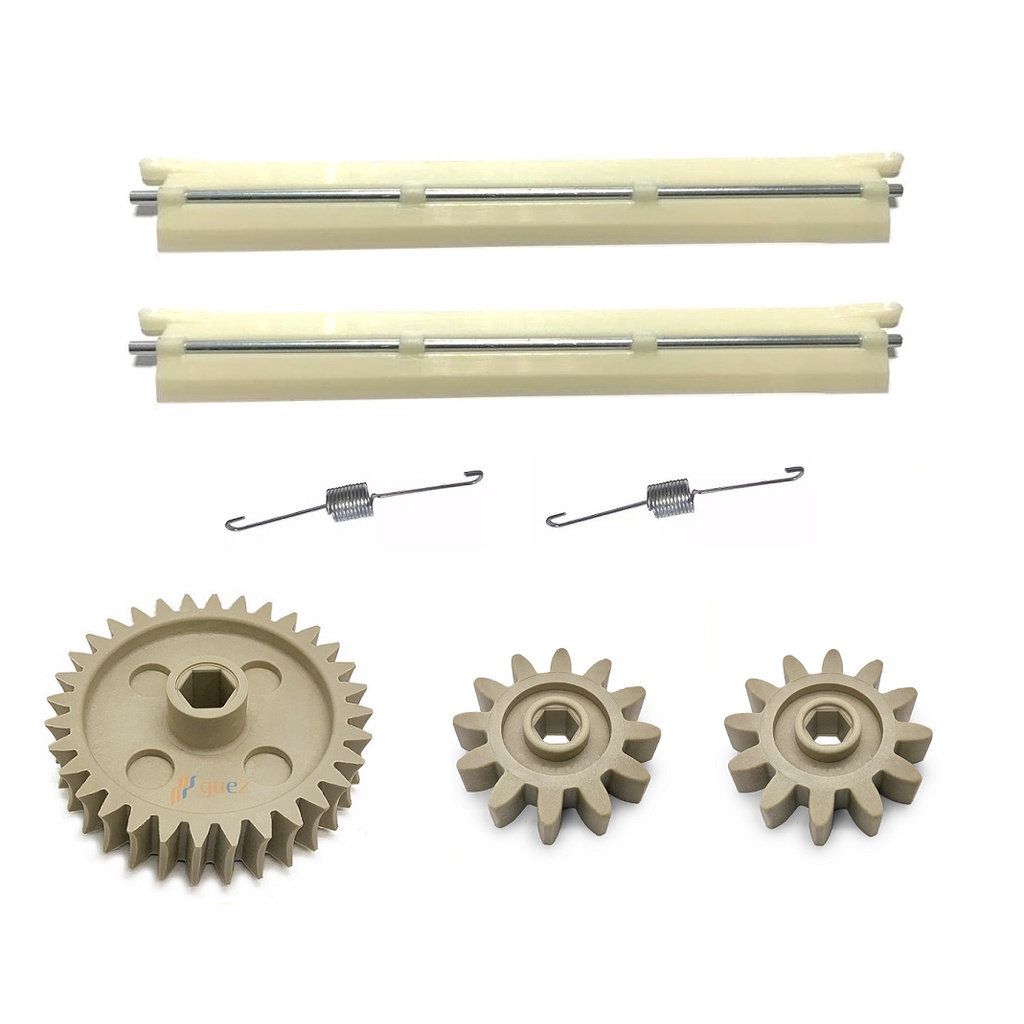 Kit engrenagens raspadores com molas para laminador cilindro de massas 28 cm elétrico