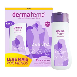 Kit Sabonete Líquido Íntimo Dermafeme Lavanda com 2 Unidad