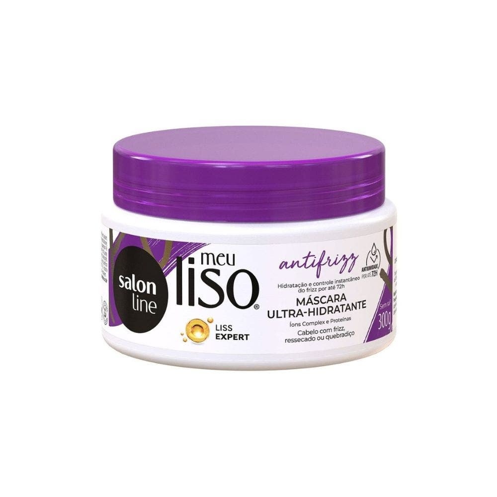 Máscara Capilar Ultra Hidratante Salon Line Meu Liso Antifrizz 300gr - Beauty
