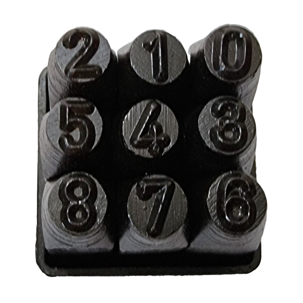 Algarismo de Bater 4mm Marcação 9 Números Pino Punção em Aço em Oferta na Shopee