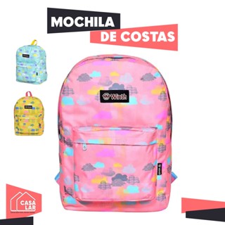 Mochila de Costas Juvenil Feminina Basic Winth Nuvens