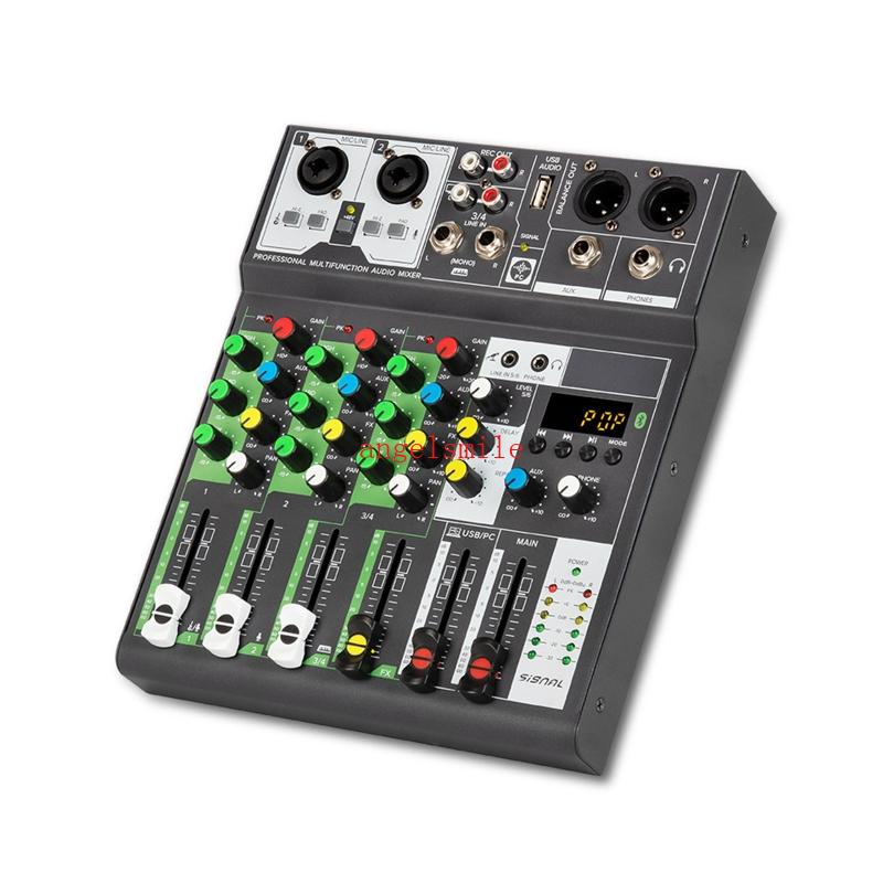 Melhor Mixer Compacto De 4 Canais Com Qualidade Studio-Level Microfone Embutido