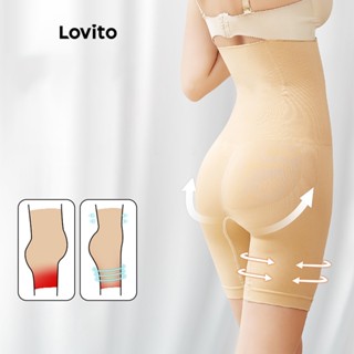Lovito Shapewear Liso Casual Para Mulheres LNA41185