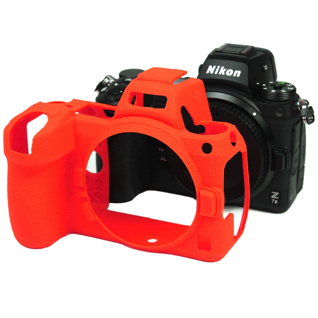 Capa Protetora De Pele De Silicone Corpo Bolsa Para Câmera Projeto De Textura Antiderrapante Câmeras Nikon Z5 Z6II Z7II Z6 Z7 II Mirrorless