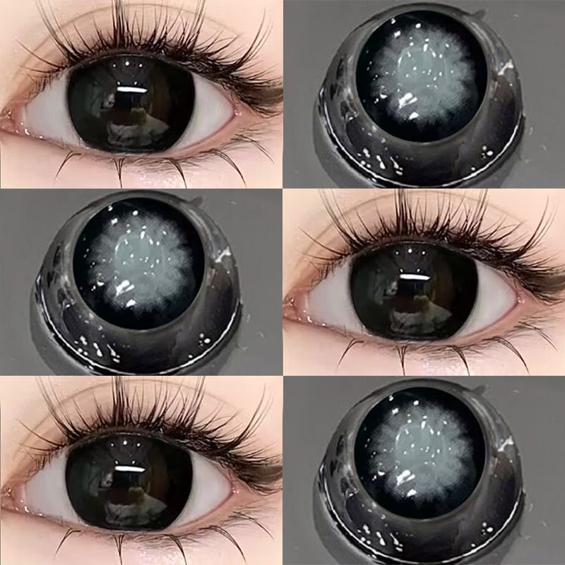 Eyeshare Beautyeye Lente De Contato Preta/Chocolate/Cinza/Marrom 1 Par De Lentes Coloridas Natuer De 14.5 Mm Softlens An