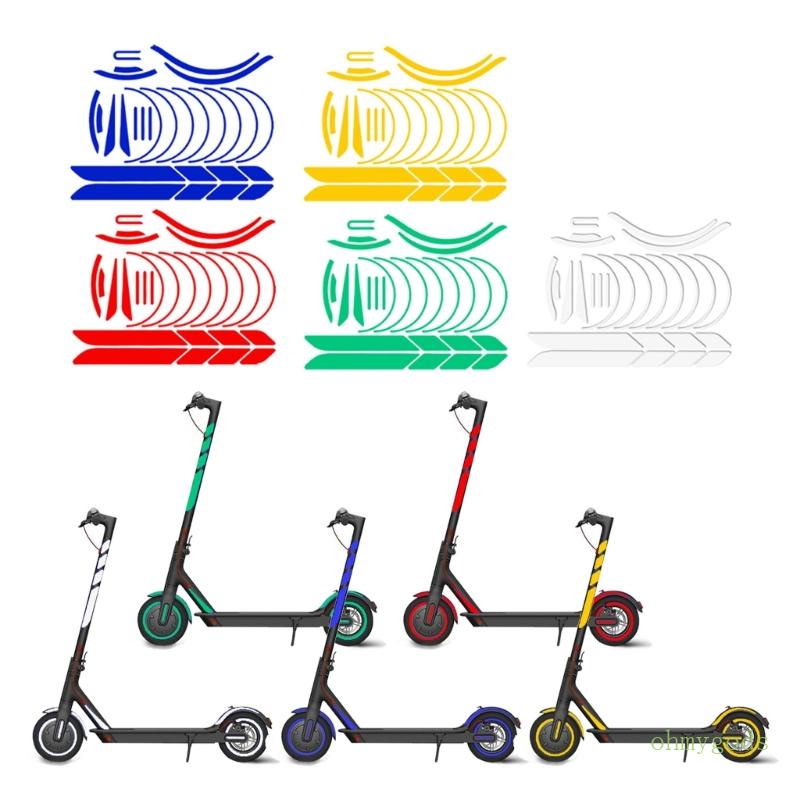 Electric Autocolantes Refletivos Scooter Adesivos Segurança Noturna