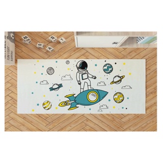 Tapete Infantil Astronauta Turquesa 45X100cm Antiderrapante em Oferta na Shopee