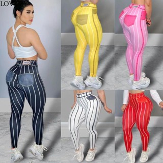 Imitação Feminina Linha De Calças De Yoga Impressas Com Cintura Alta Sexy Tendência Esportes E Fitness Casuais Bottoming