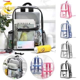 SUBEI Mochila Em PVC , Transparente De Luxo Para Designers Ombros À Prova D