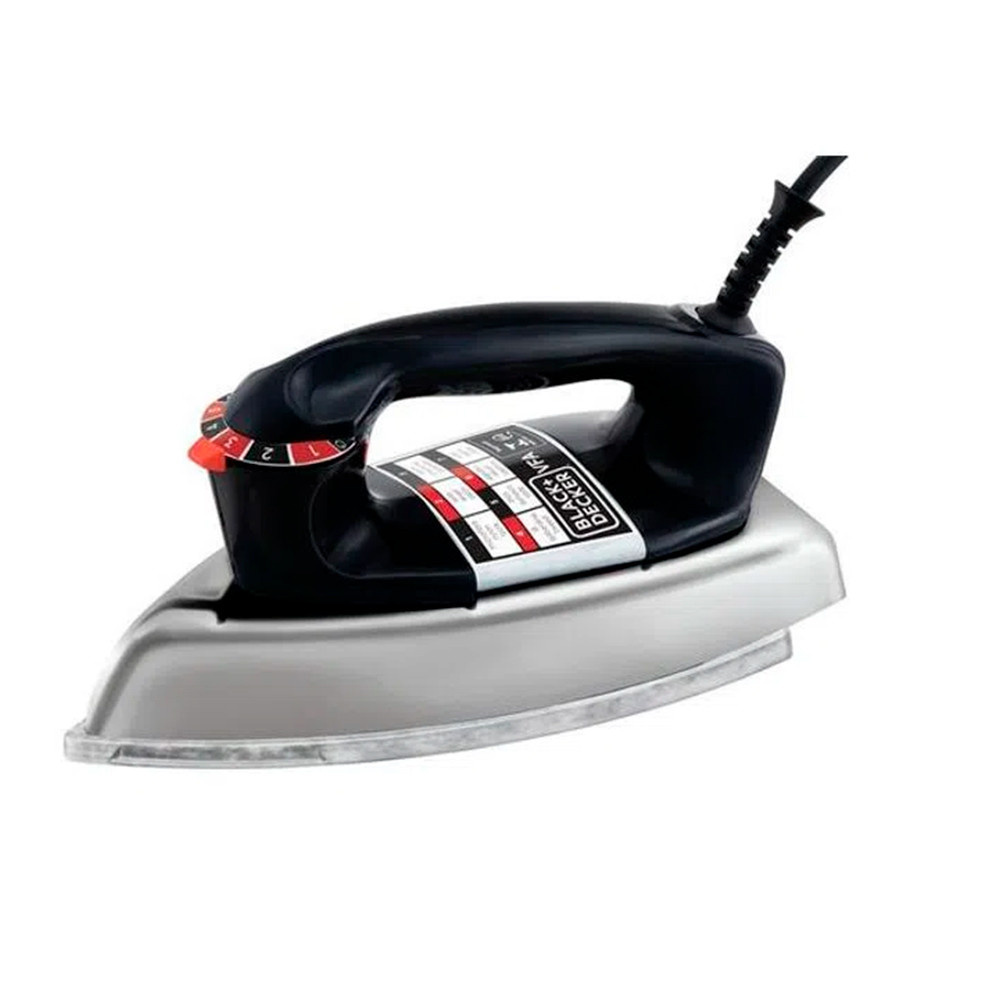 Ferro de Passar Roupa a Seco Black + Decker 220V Preto/Cromado - VFA1110XM6 em Oferta na Shopee