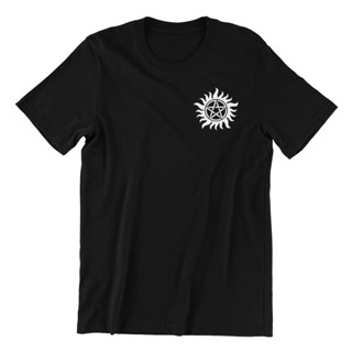 Camisa Camiseta Básica Unissex 100%Algodão Supernatural Serie Pentagrama Envio Rápido em Oferta na Shopee