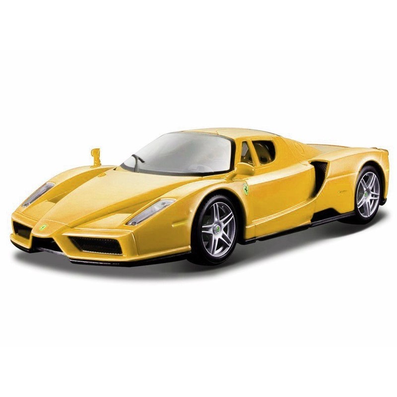 Miniatura Ferrari Enzo - Race e Play - Amarelo - 1:24 - Burago