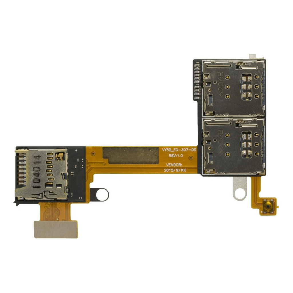 Cabo Flex Compatível Slot Chip M2 Aqua D2302 D2306 2 Chip