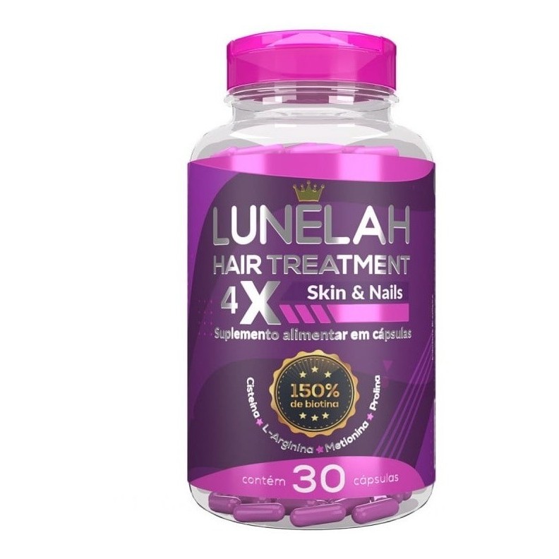 LUNELAH-TRATAMENTO CABELO PELE E UNHAS 30CAPS