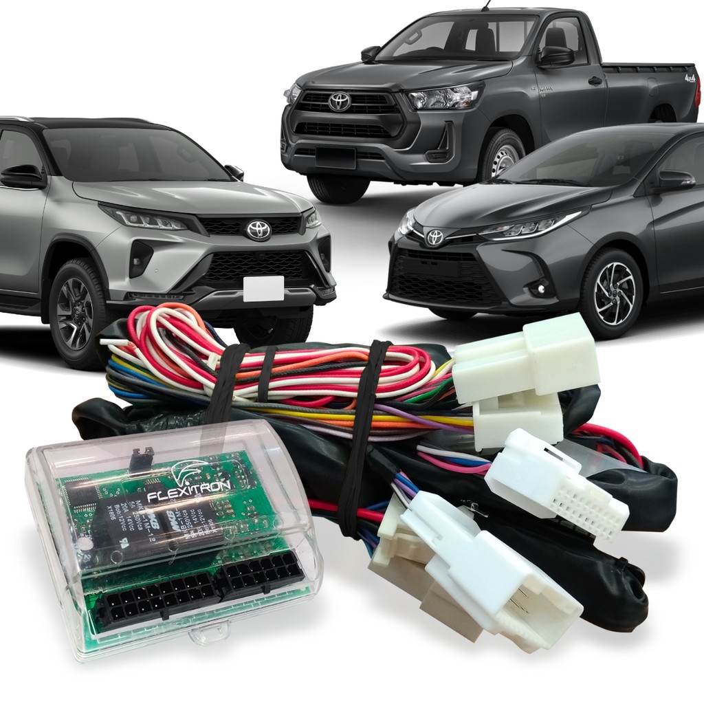 Módulo De Vidro E Retrovisores Toyota Yaris 2018 a 2021 Hilux e SW4 2016 A 2024 Automação de Janelas