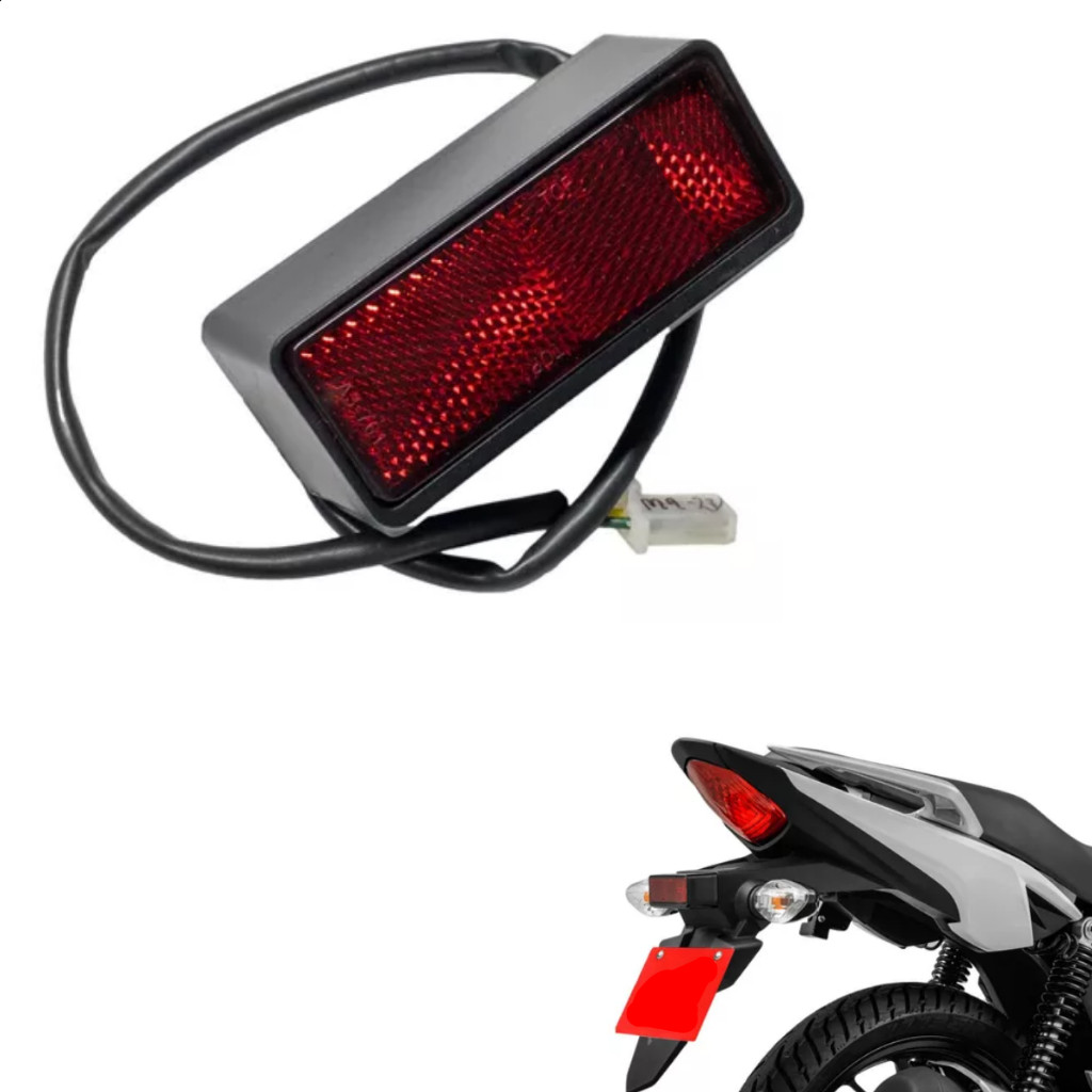 Luz De Placa Para Titan Fan Start 160 2016 a 2024 Olho de Gato em Oferta na Shopee