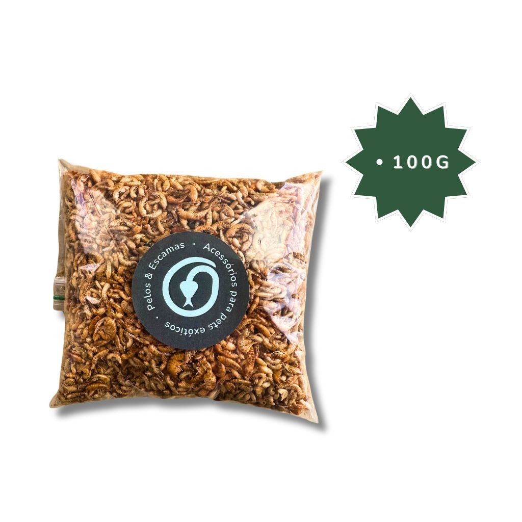 Camarão Desidratado Gammarus 100g para Aves, Peixes e Roedores