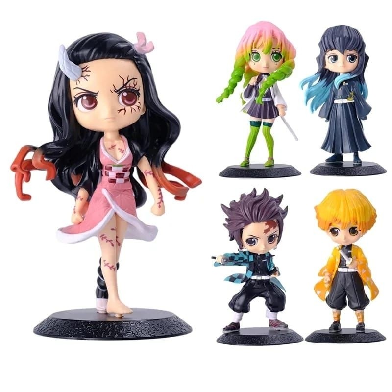 LLT TOYS - Action Figure Demon Slayer 15cm Tanjiro Nezuko Zenitsu Muichiro Mitsuri Rengoku Giyu Shinobu (anúncio 2)