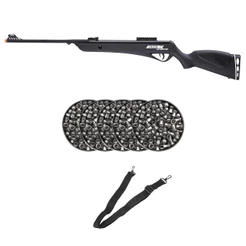 Carabina de Pressão Jade Pro Nitro Preta 4.5mm - CBC + 5 Chumbos + Bandoleira