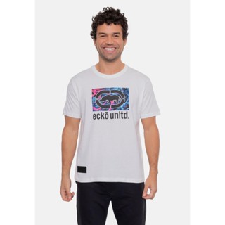 Camiseta Ecko Estampada Branca
